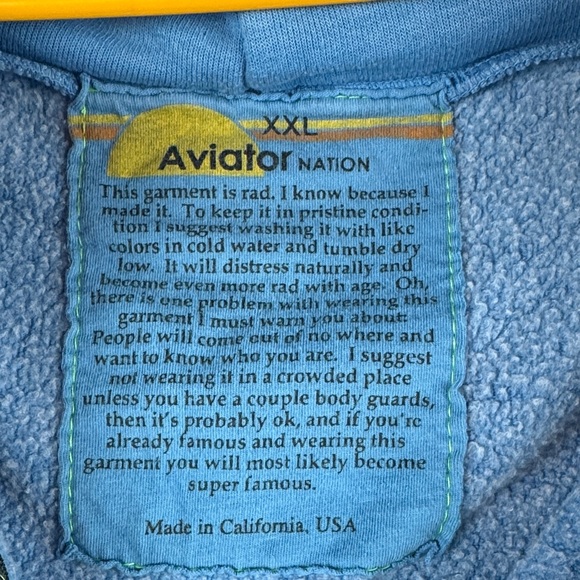 Waste Management Tournament - The Peoples Open - Zip-up Blue Hoodie - Size XXL - Picture 7 of 9